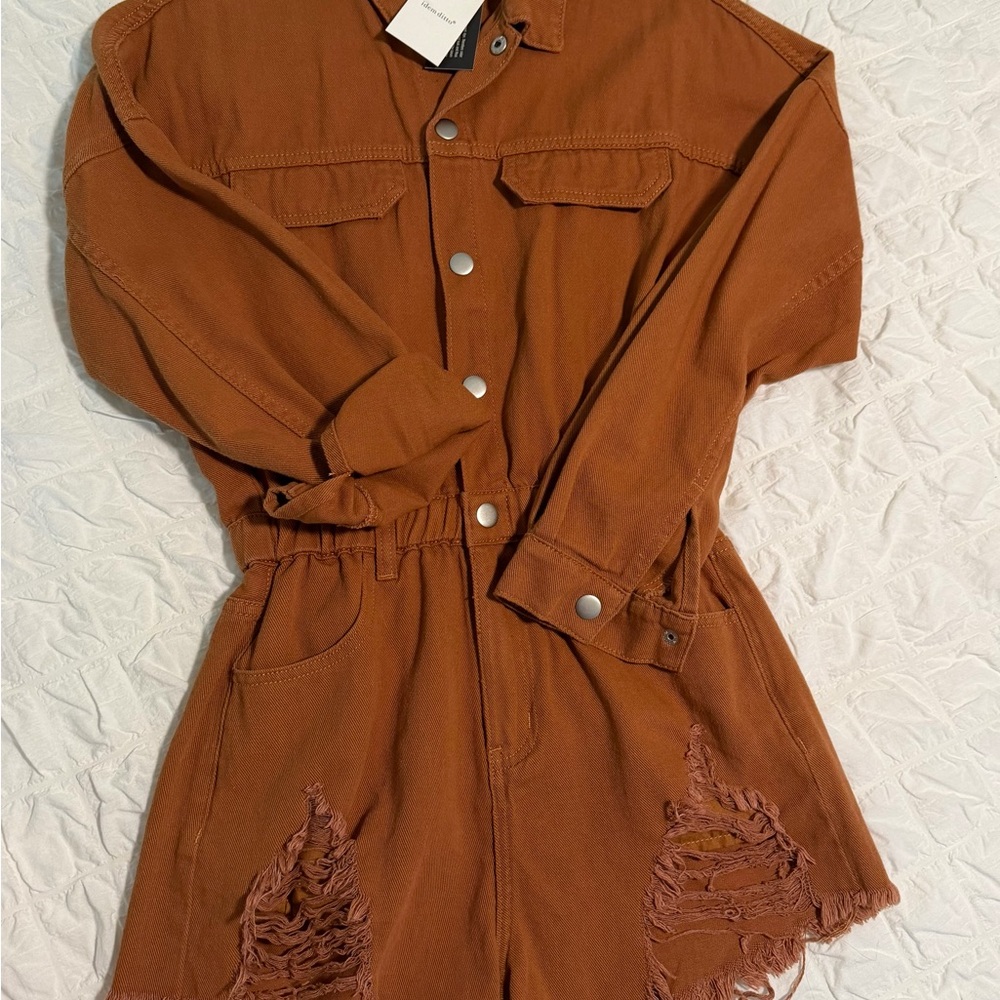Idem Ditto - Distressed Rust Romper